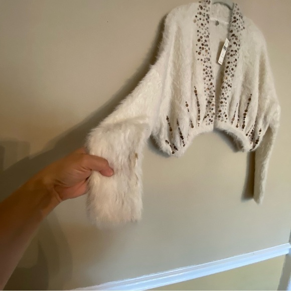 Anthropologie Knitted & Knotted Soiree Cardigan Sweater Size Medium NWT - Picture 14 of 16